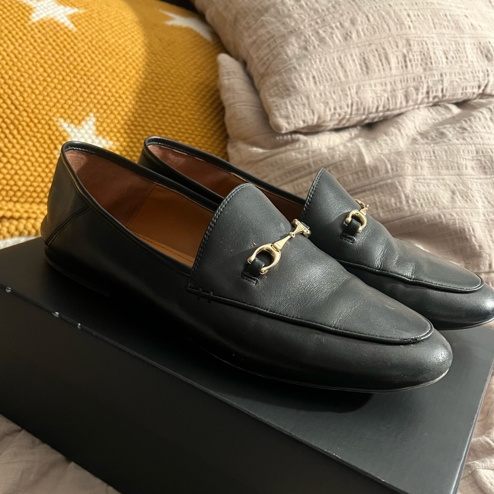 Black coach loafers